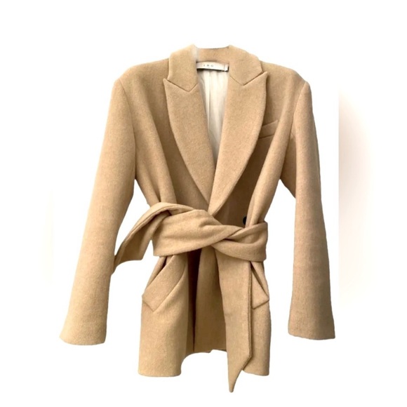 NWT IRO wool wrapped coat in Tan - Picture 2 of 6